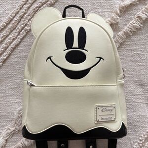 Loungefly x Disney Mickey Mouse Ghost Halloween Glow in the Dark Backpack